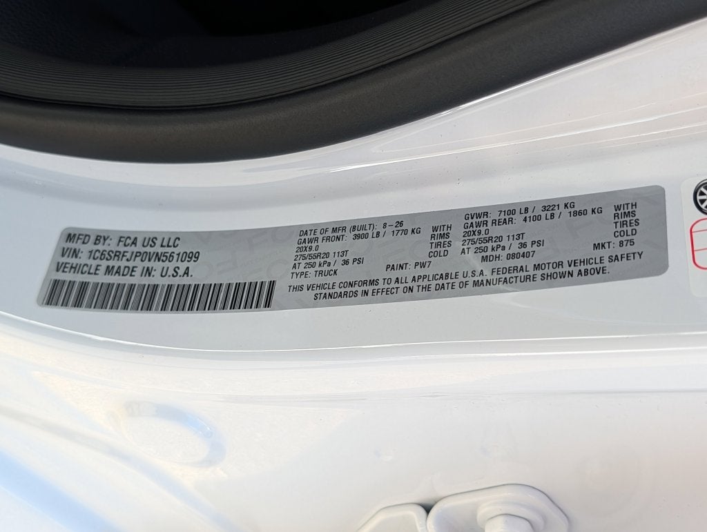 2027 RAM 1500 1500 LAIE CREW CAB 4X4 5'7' BOX