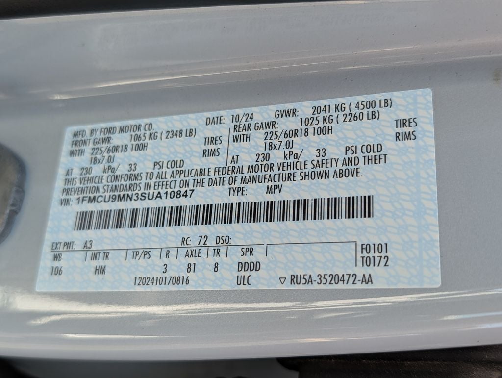 2025 Ford Escape ST-Line