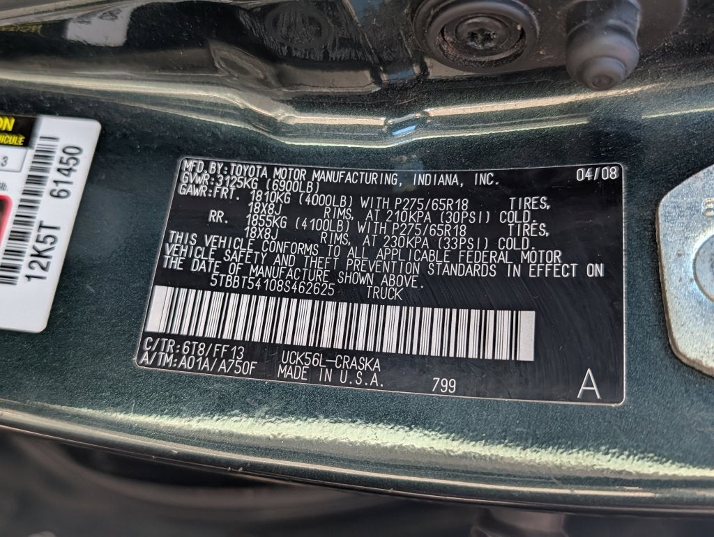 2008 Toyota Tundra SR5