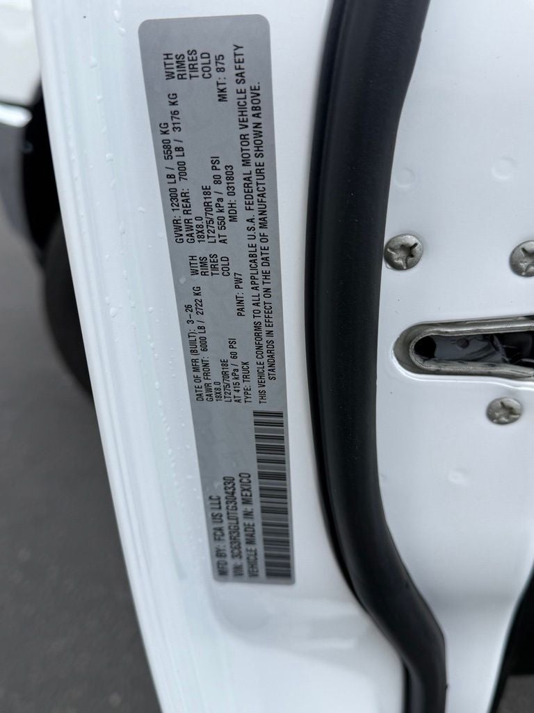 2026 RAM 3500 Tradesman