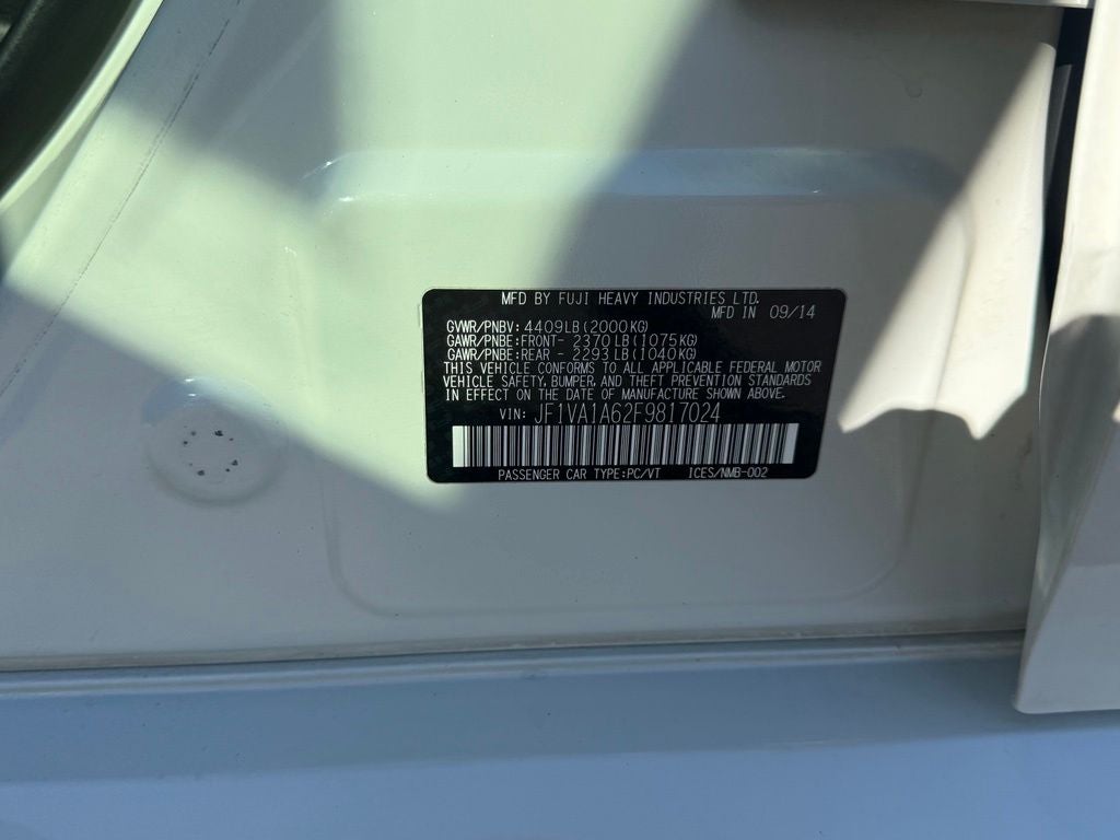 2015 Subaru Impreza WRX Base