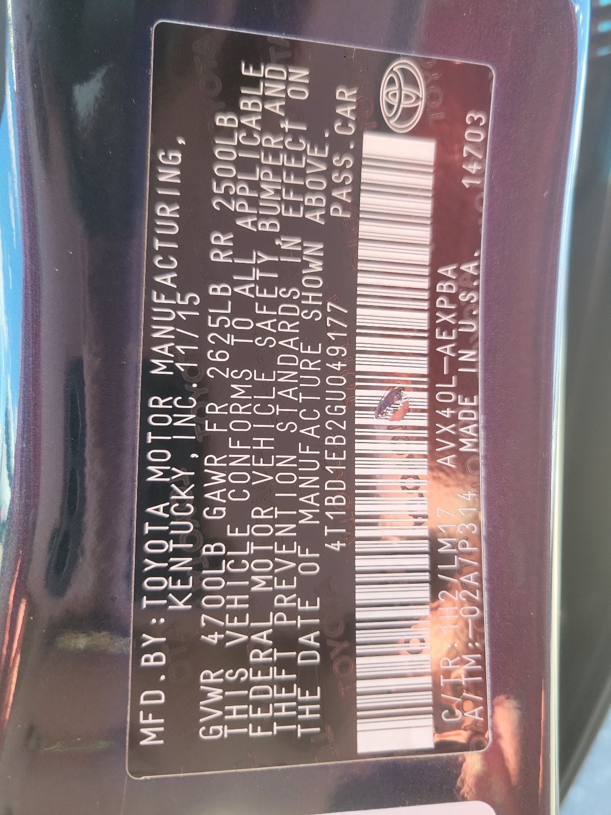 2016 Toyota Avalon Hybrid Base