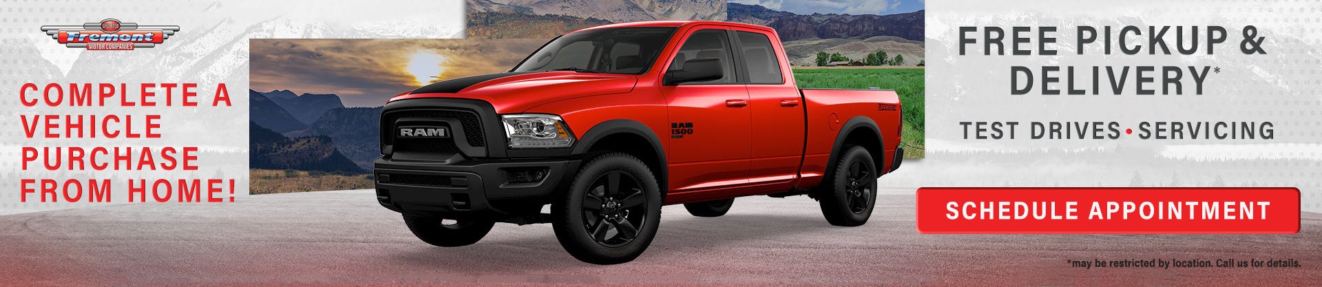 Fremont Lander Dodge Pickup and Delivery